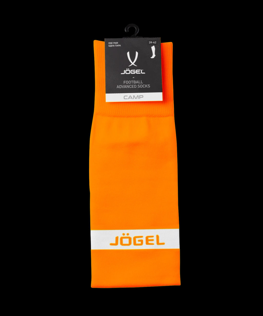 Гетры футбольные JOGEL CAMP ADVANCED SOCKS, оранжевый/белый