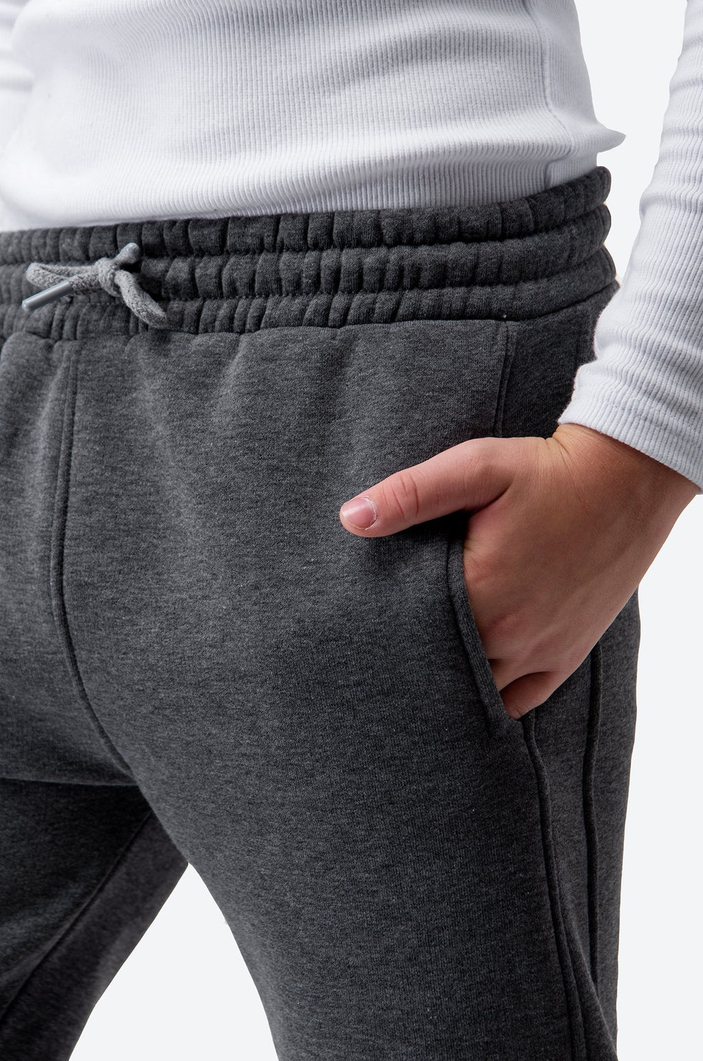 Детские брюки-джоггеры из футера с начесом Happy Fox фото 7