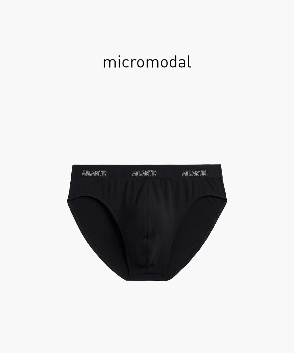 ATLANTIC MP-1577 Трусы спорт Modal черный  фото 2