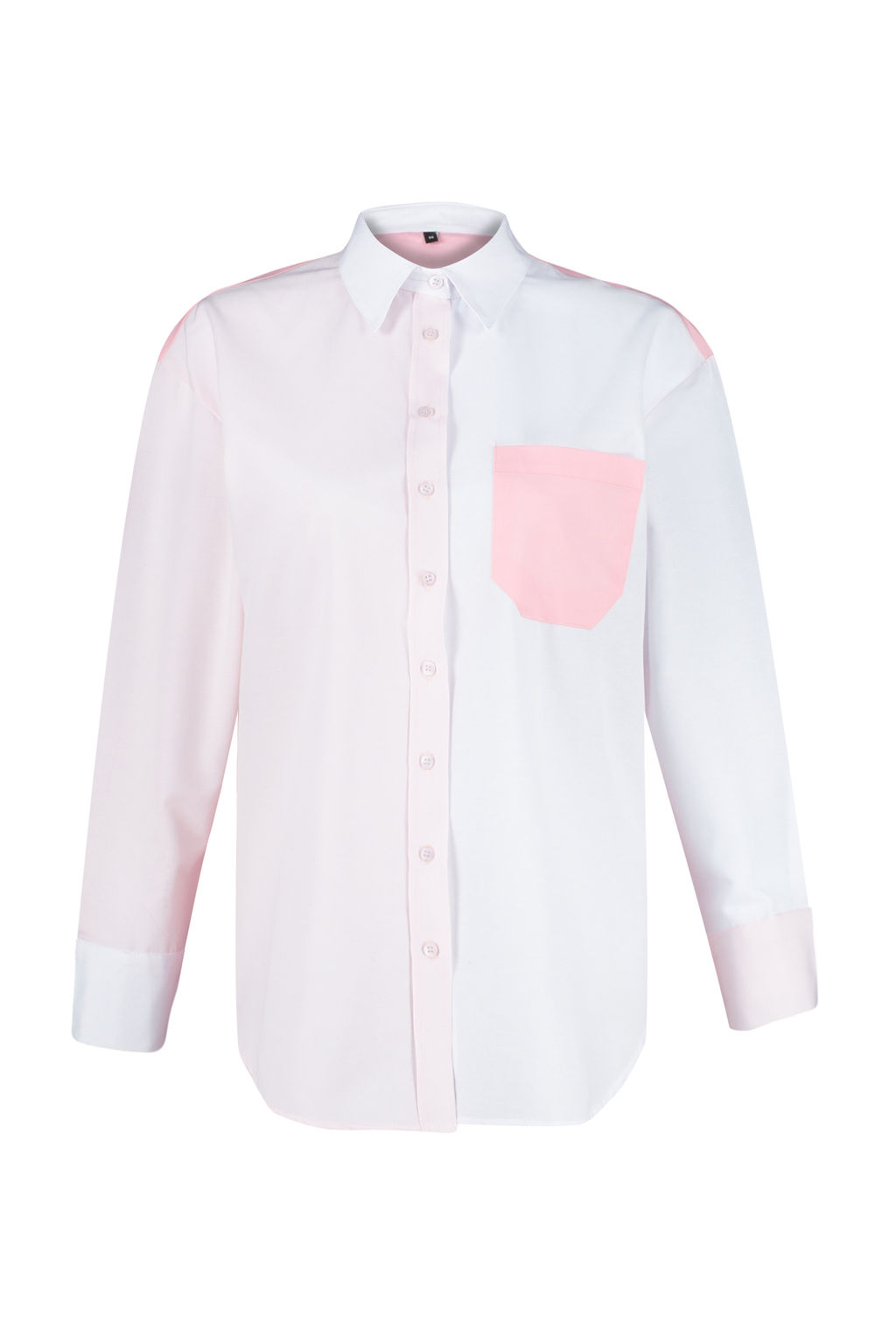 TRENDYOLMILLA Mavi Renk Bloklu Oversize Genis Kal?p Dokuma Gomlek TWOSS24GO00136  фото 7
