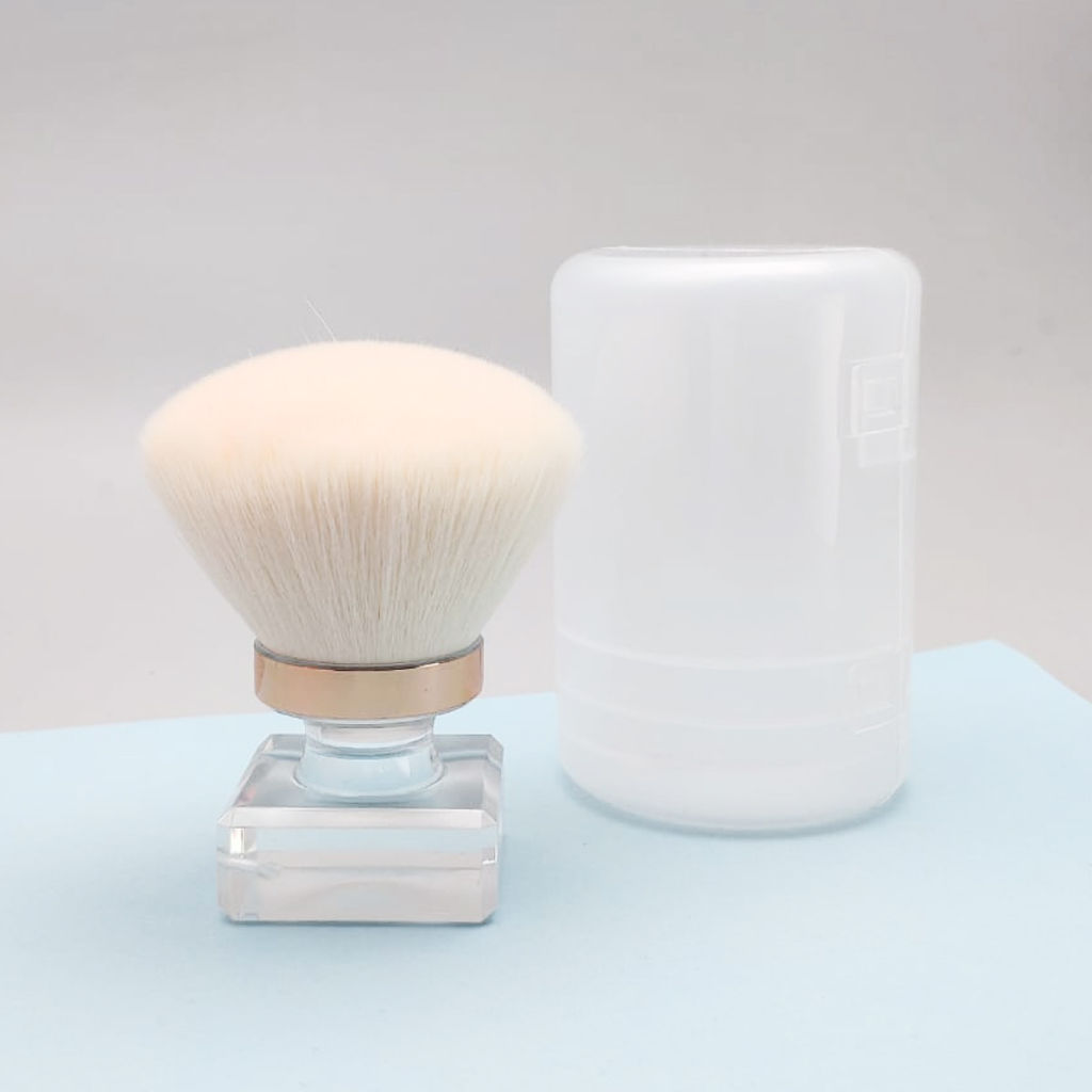 Kristaller Кисть-сметка для удаления маникюрного опила и волос, белый фото 5