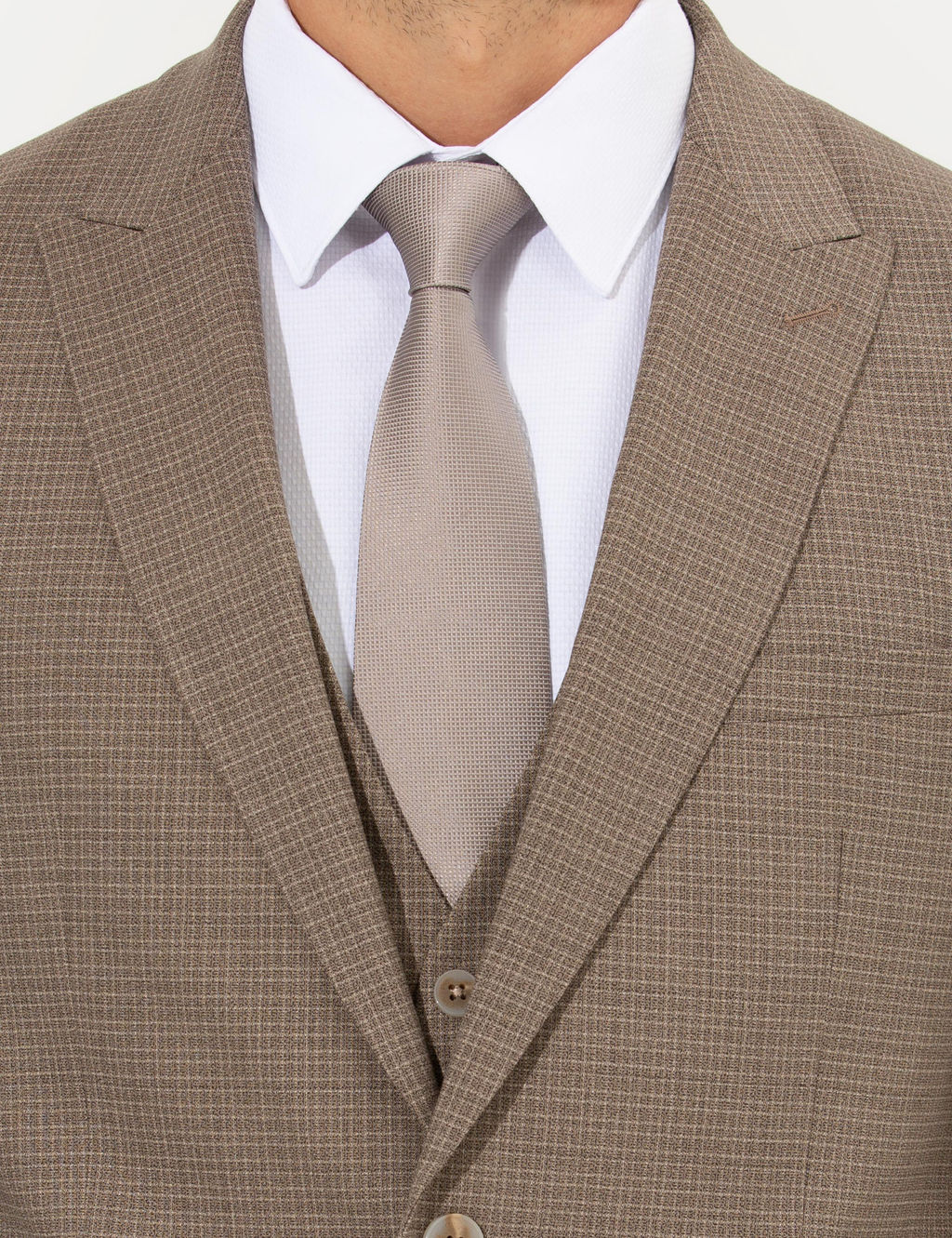 A__k Kahverengi Ex. Slim Fit Tak_m Elbise