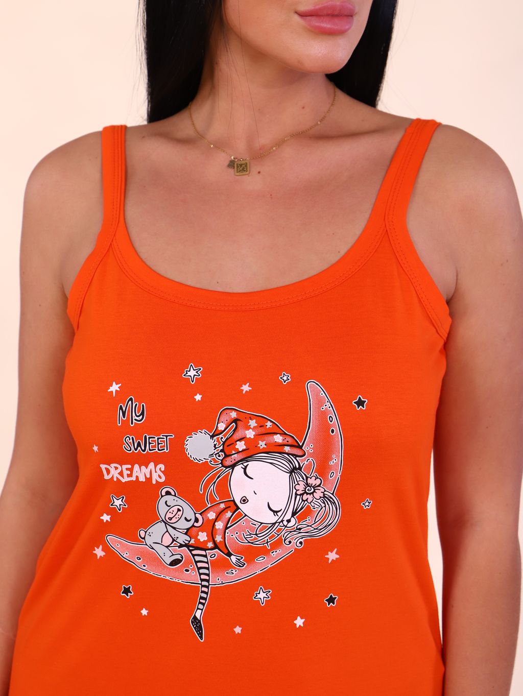 М384 Сорочка Злата (оранжевый) - Иванушка-трикотаж фото 2