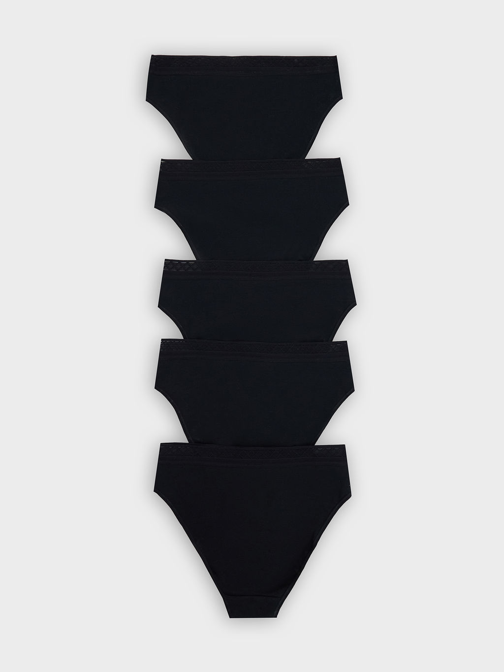 Цена за 2 штуки! Трусы слипы женские черные в наборе, 5 шт - Mark formelle фото 9