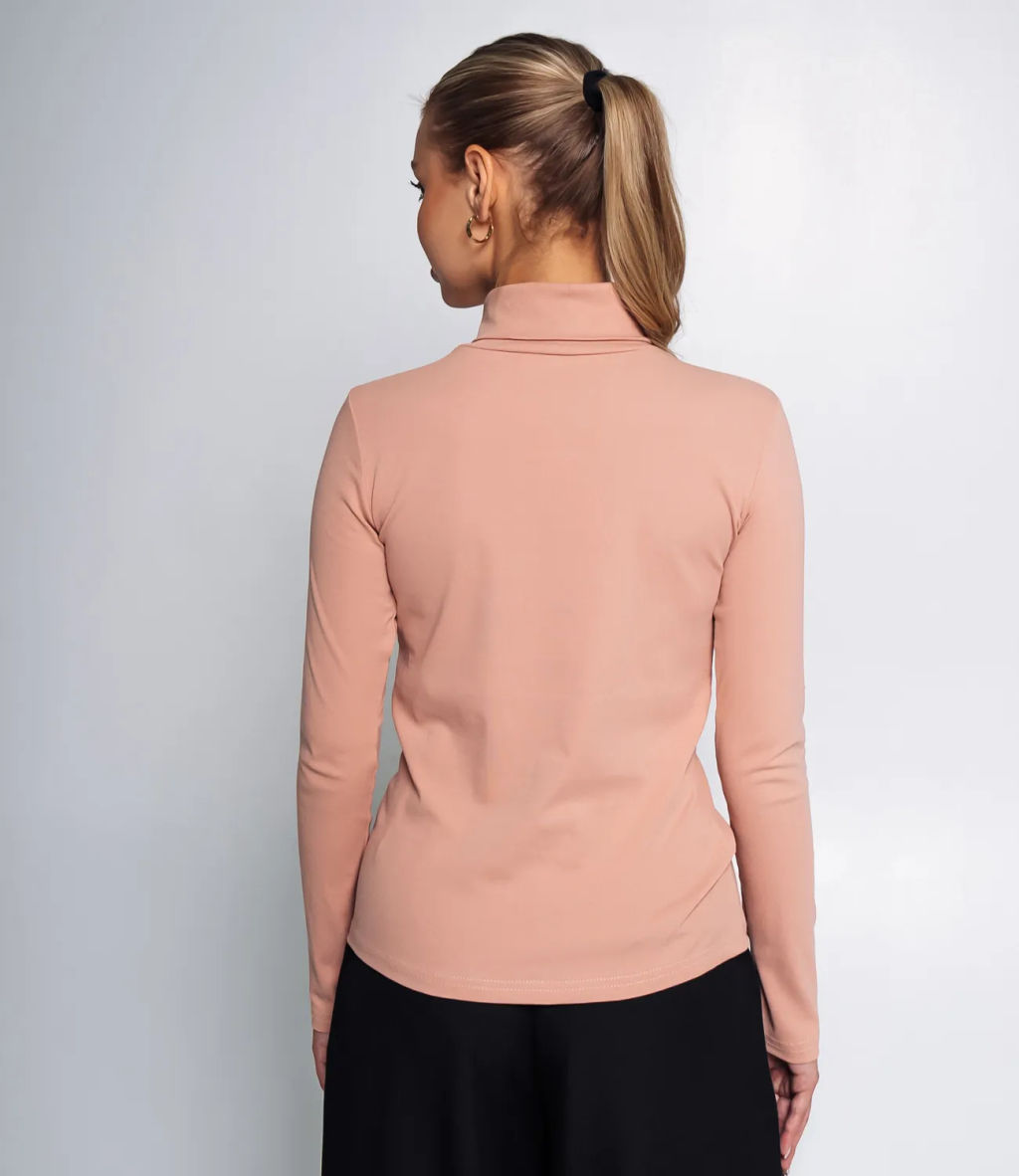 Водолазка #КТ6021, пудровый