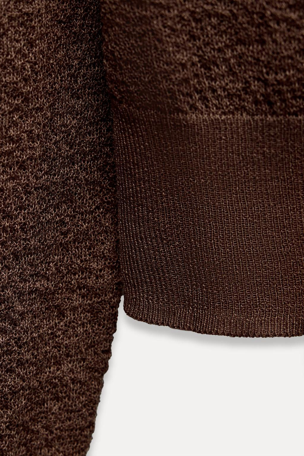 FINE KNIT CARDIGAN - Zara фото 7