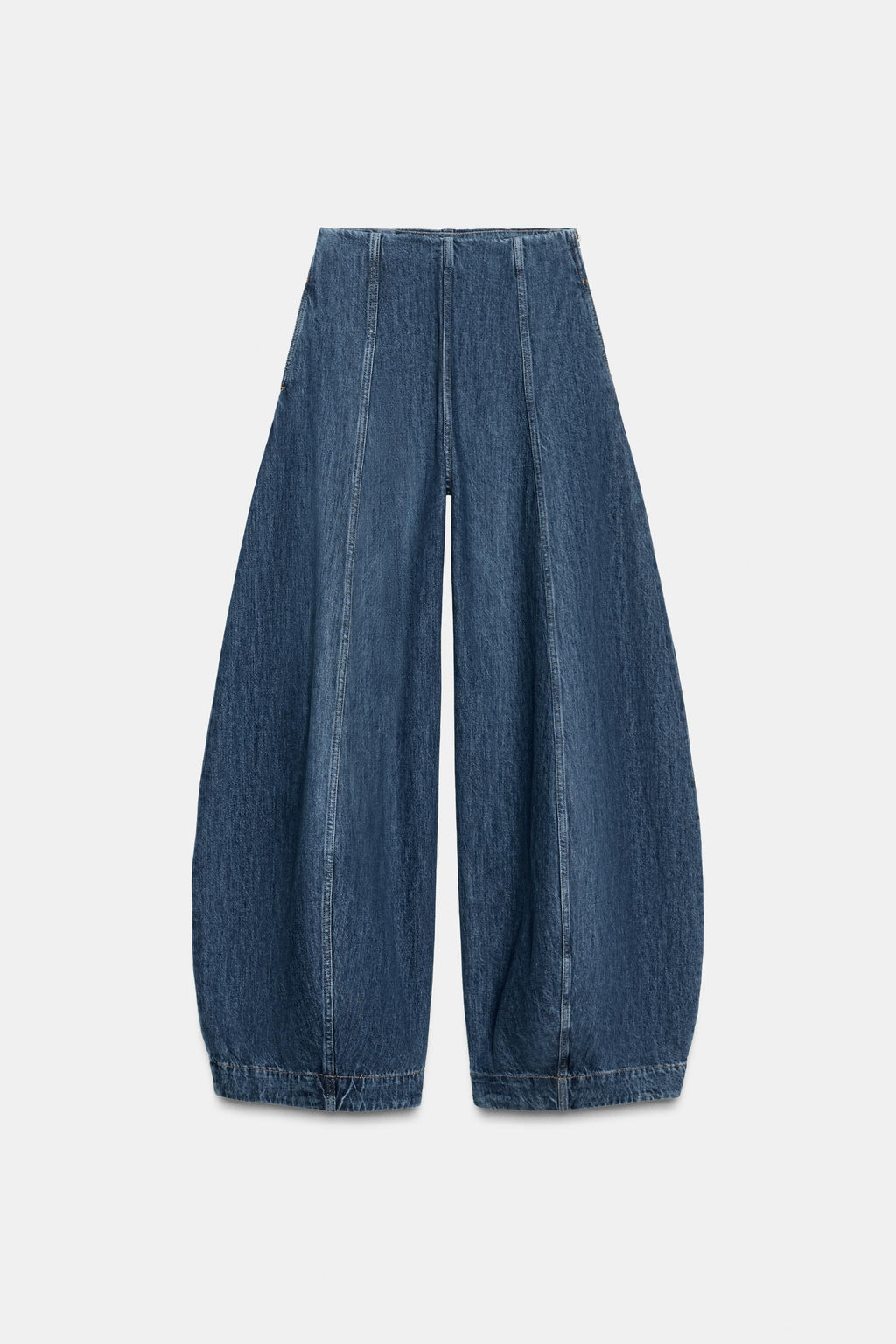 ZW COLLECTION BALLOON HIGH-WAIST JEANS - Zara фото 2