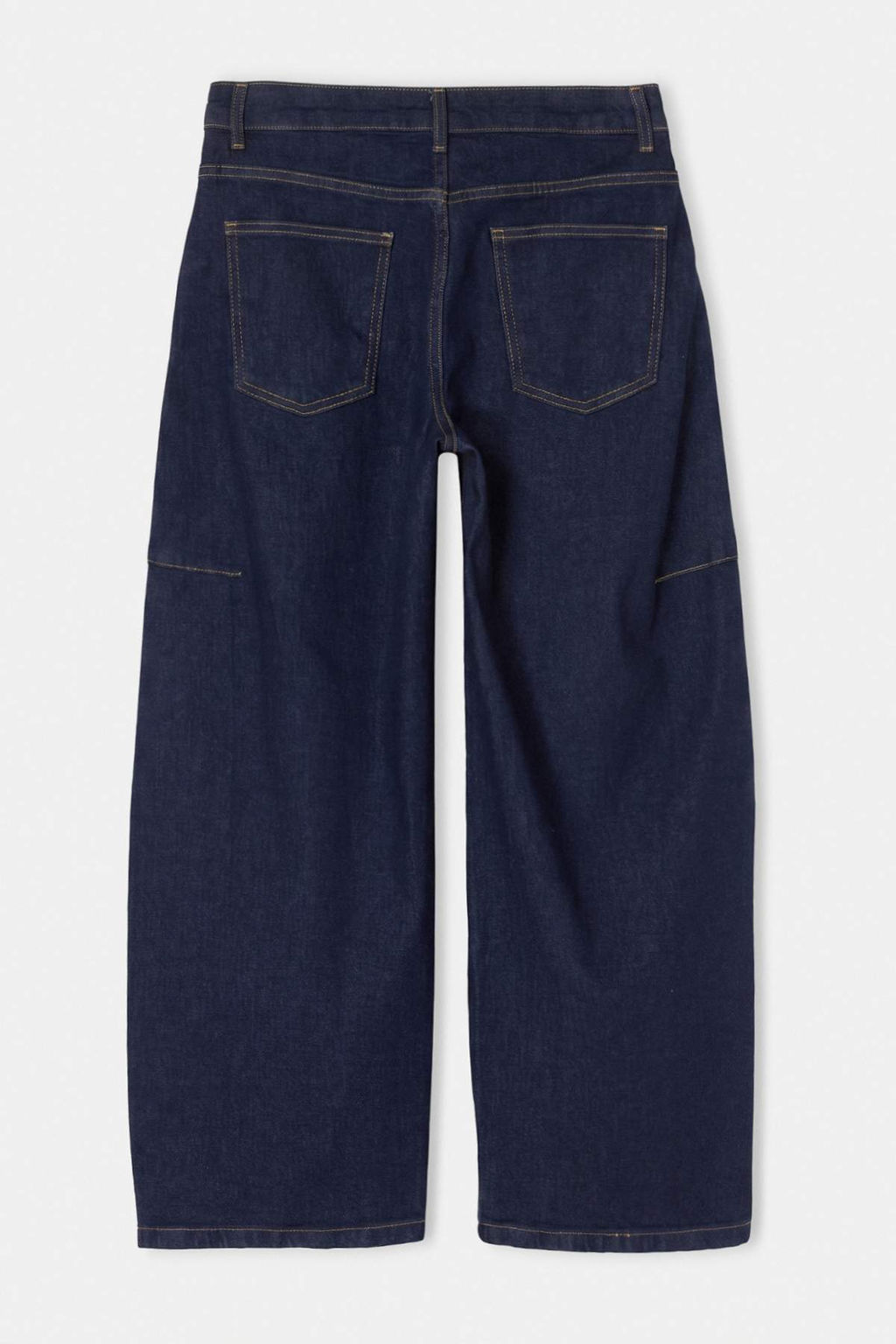 Koyu Mavi D_K_ML_ Diki_ Detayl_ Y_ksek Bel Baggy Jeans TWOAW27JE00030 - Trendyolmilla фото 9