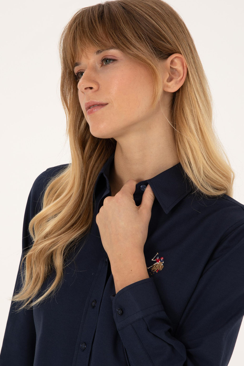 Kad_n Lacivert Uzun Kollu Basic G_mlek - U.s. polo assn фото 9