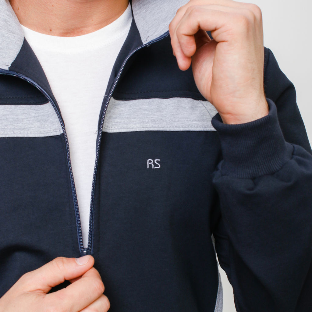 RODOS Спортивный костюм мужской весна/лето М-187 Синий/Меланж  фото 5