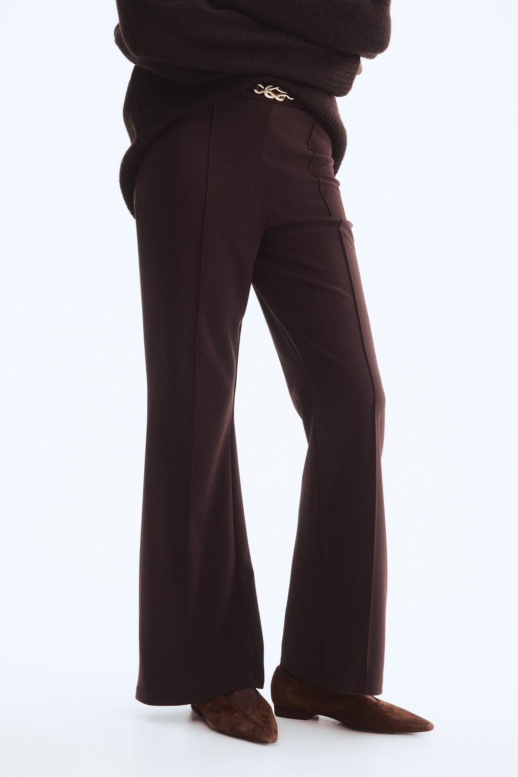 Pantal?n bootcut en punto roma - H&m фото 8