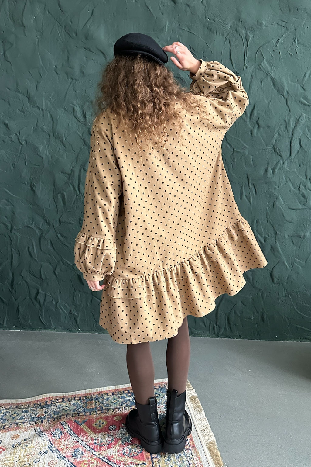 Платье женское COSY076/02/Бежевый, черный - M&G all natural фото 8