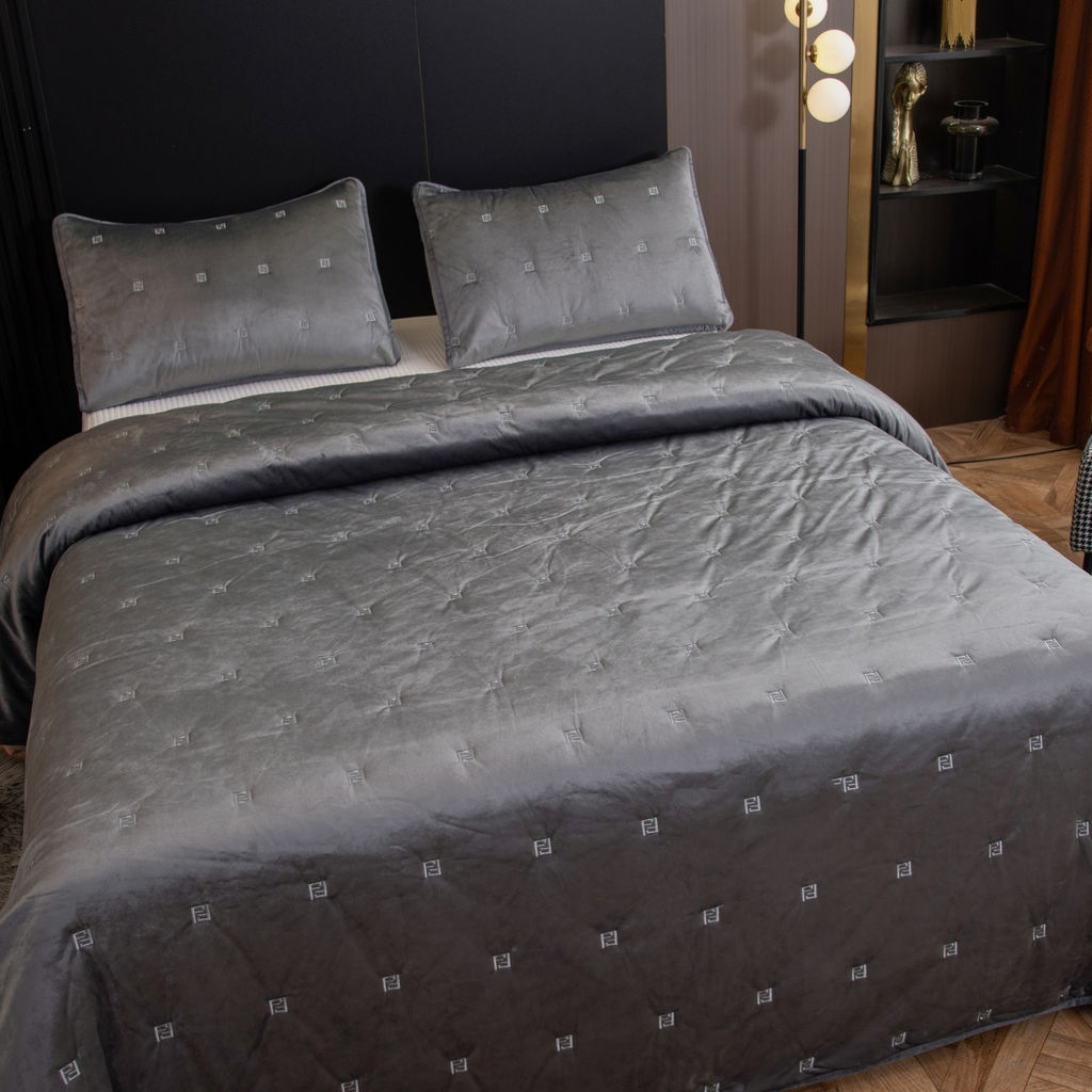 Велюровое покрывало Grande OVS007 240*260 50-70 2 шт - Ситрейд фото 6