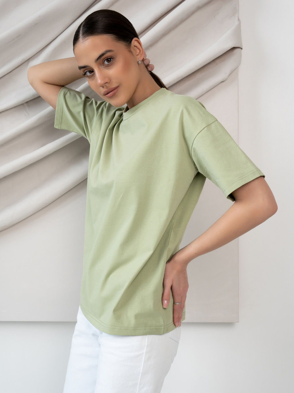 Футболка унисекс Оверсайз, цв. Фисташка