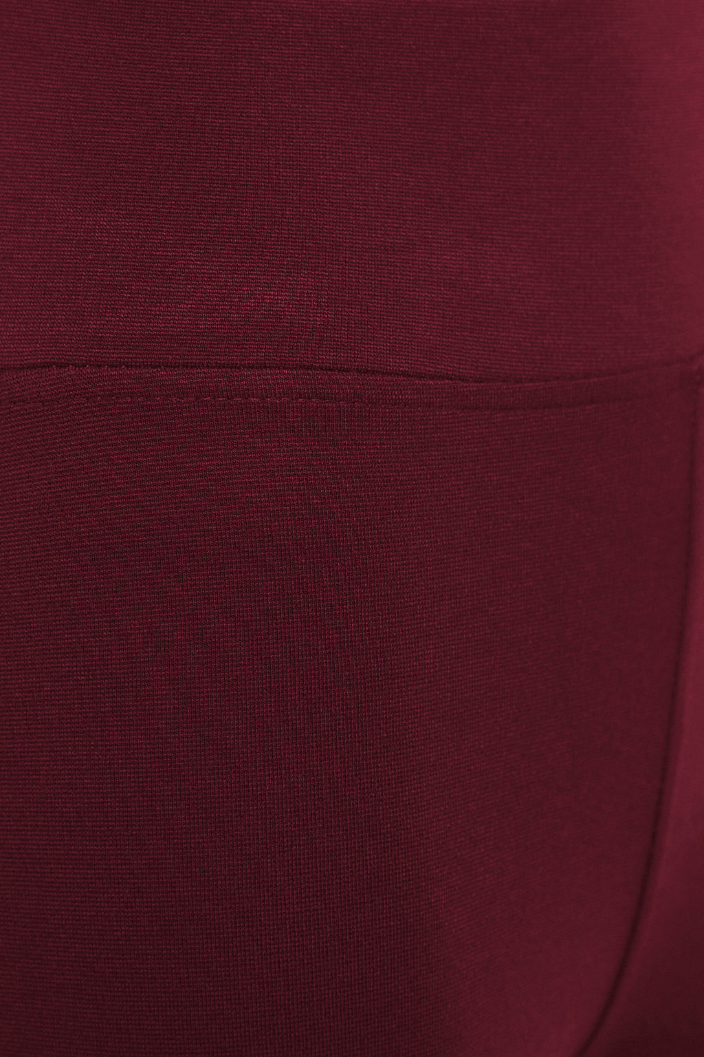 Bordo Toparlay?c? Beli Lastikli Yuksek Bel Esnek Orme Tayt TWOAW20TA0087