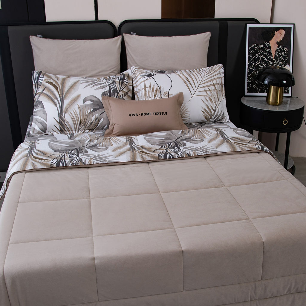 Комплект постельного белья на резинке Сатин Velouria Luxe с Одеялом VLR014 180*200*25;160*200*25;140*200*25 Евро 4 Наволочки