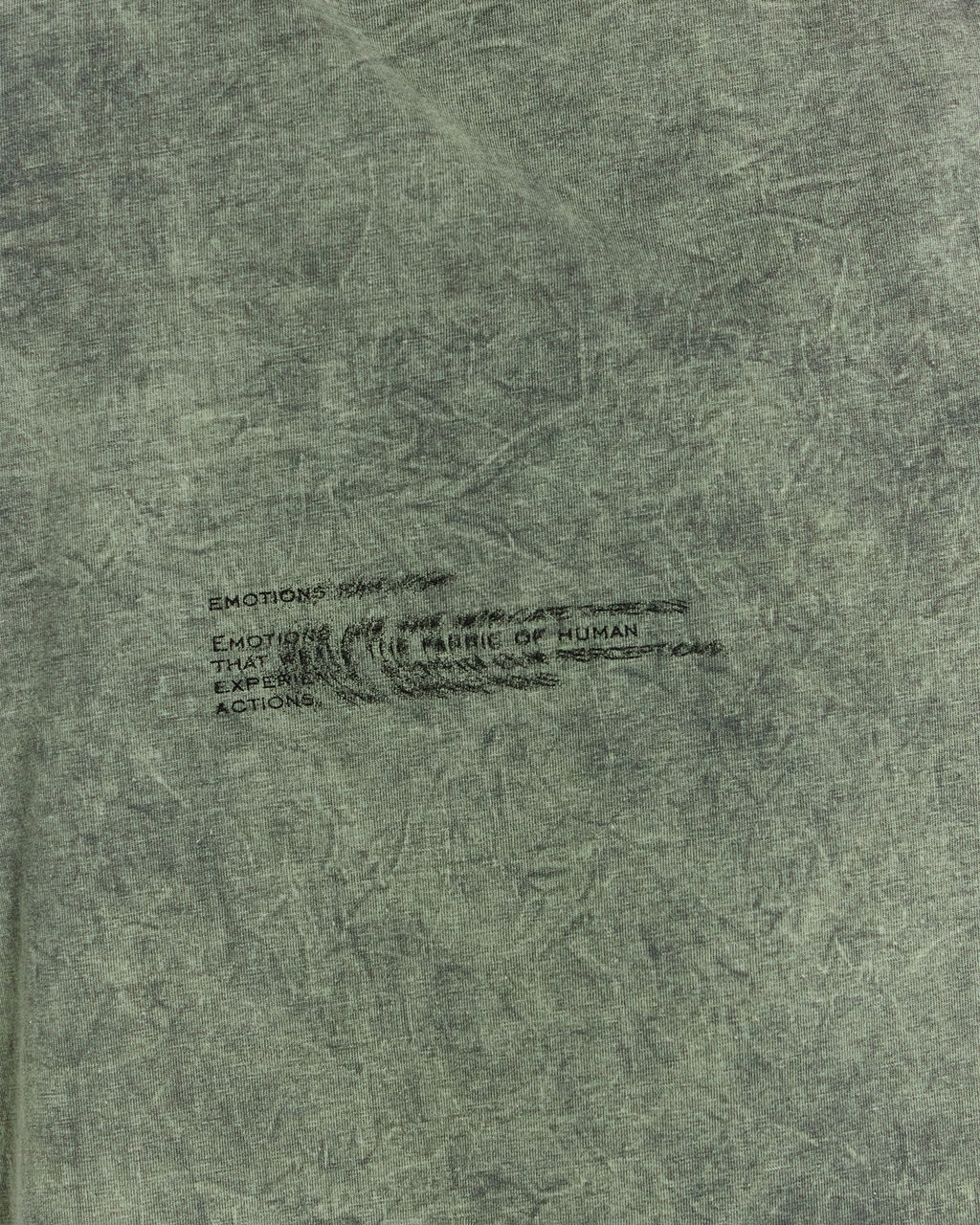 Футболка мужская серая с обработкой эйсид ACID WASH серый +печать 111858