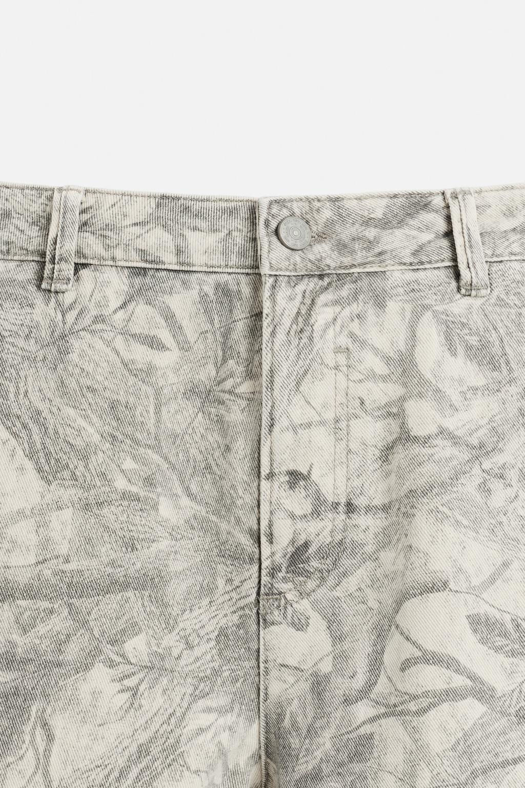 ABSTRACT PRINT CARPENTER TROUSERS - Zara фото 8