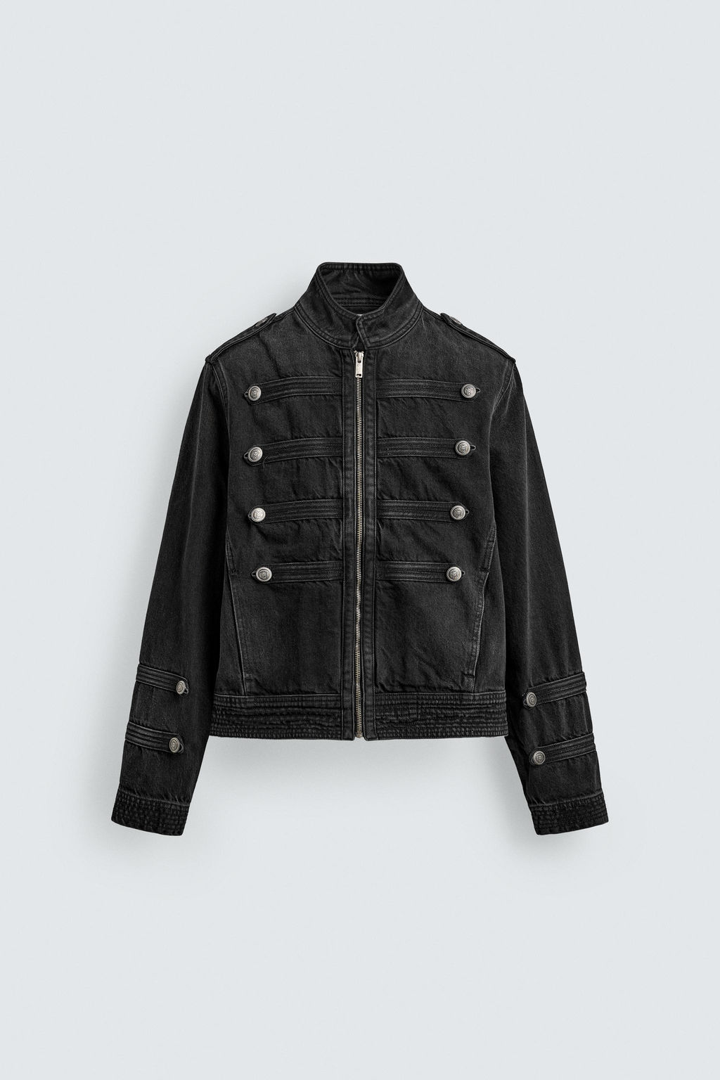 CHAQUETA DENIM ALAMARES BOTONES / Carb?n - Zara фото 10