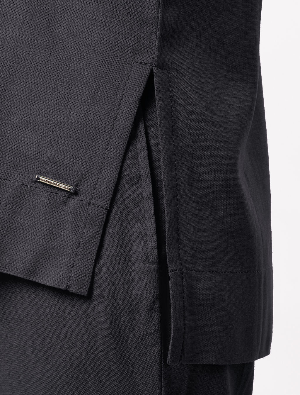 Свободная блузка-топ без застежки изо льна - Vilatte фото 3