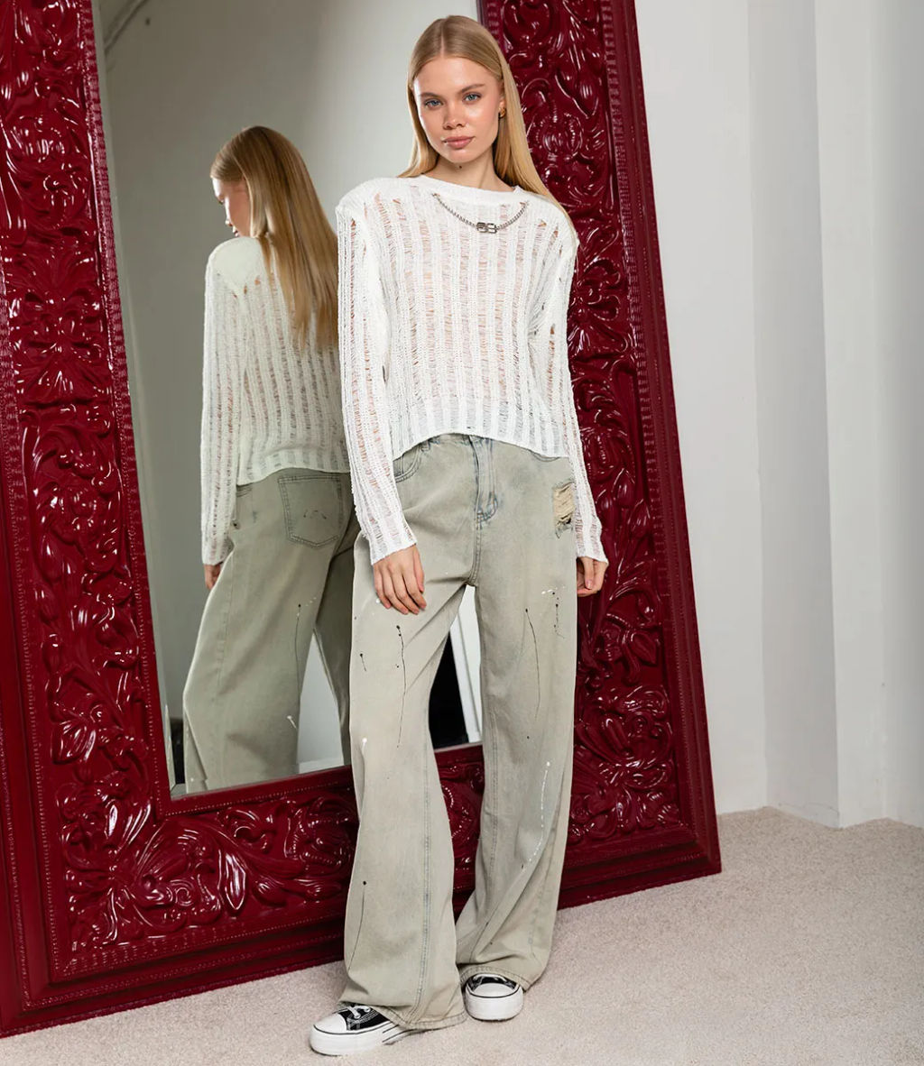 Джемпер #КТ8938, белый