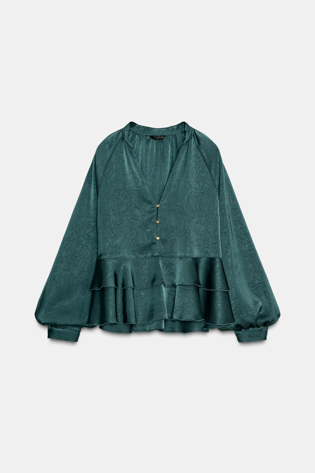 RUFFLED BLOUSE - Zara фото 5