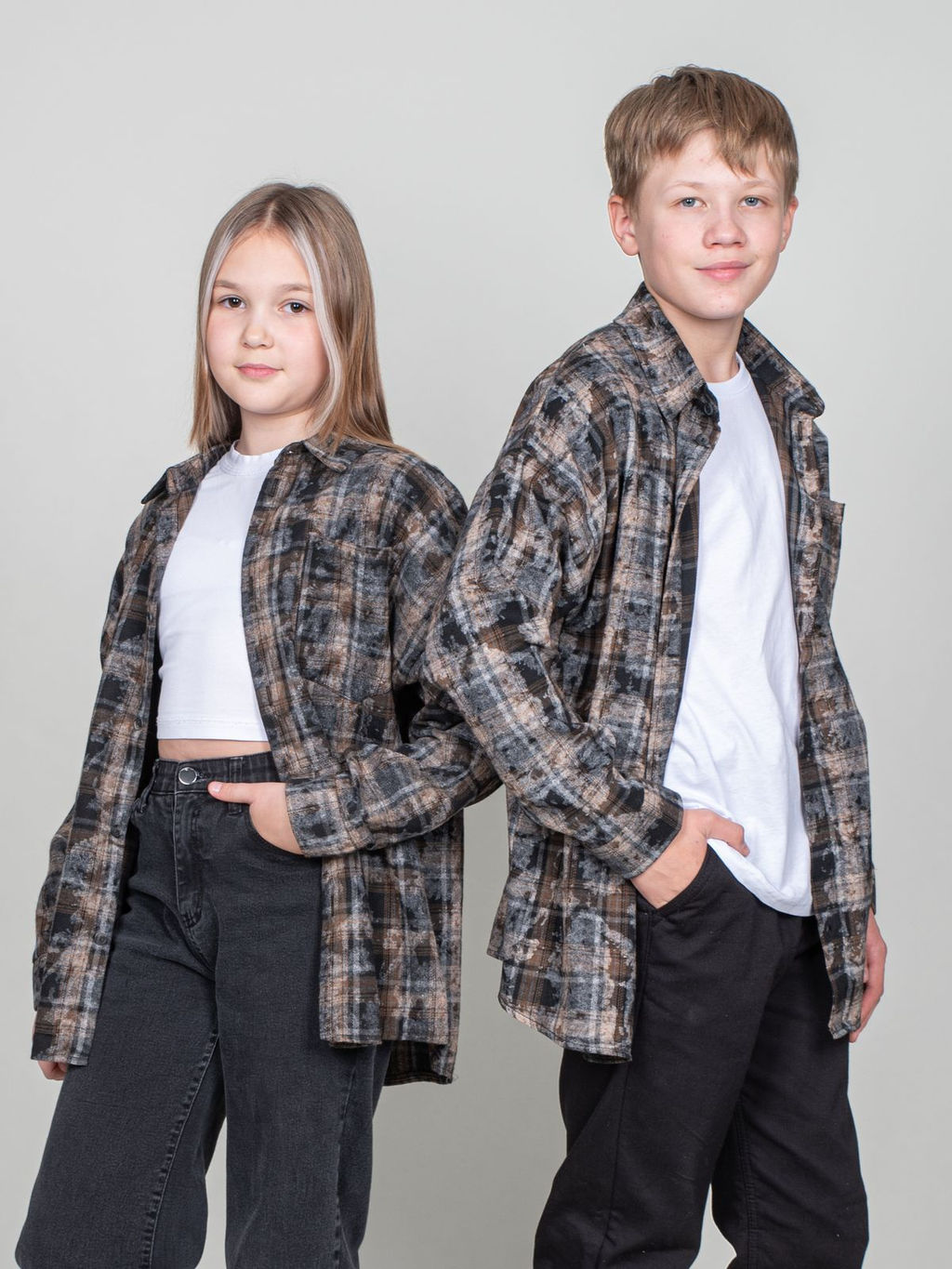 Рубашка 6510 т.синяя клетка 950 Be Friends  фото 13