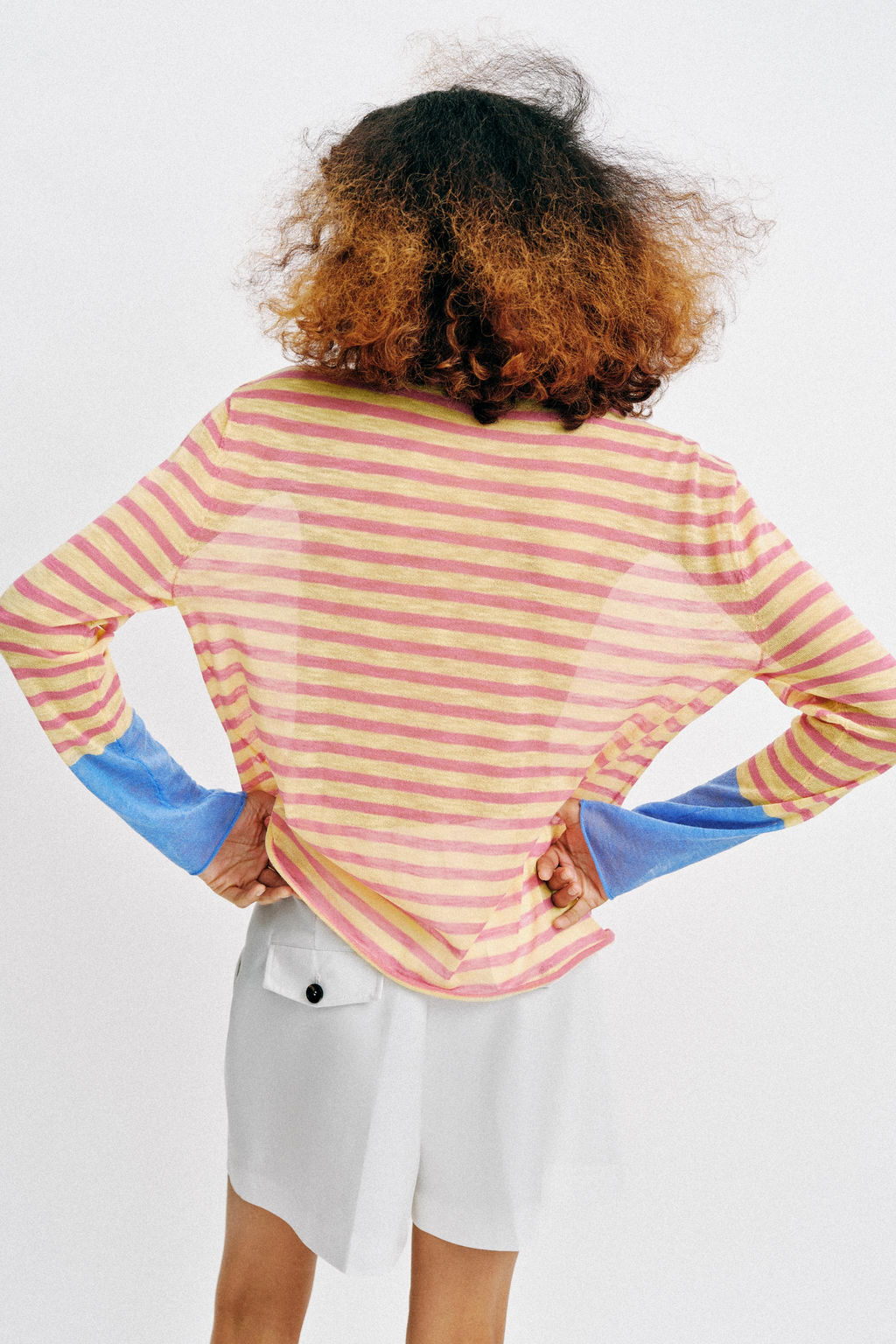 JERSEY PUNTO RAYAS / Rosa pastel - Zara фото 7