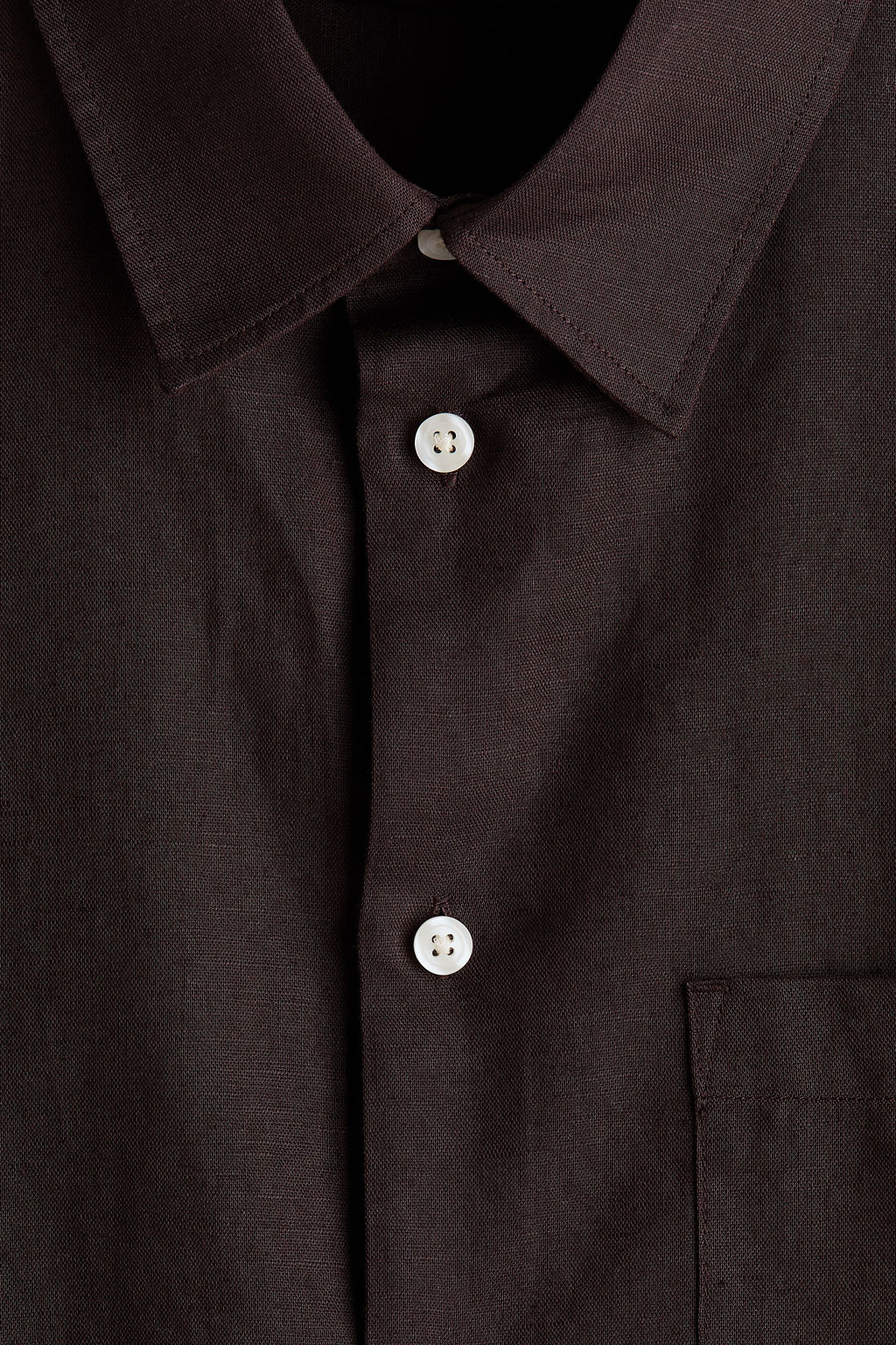 Camisa en mezcla de lino Relaxed Fit - H&m фото 12