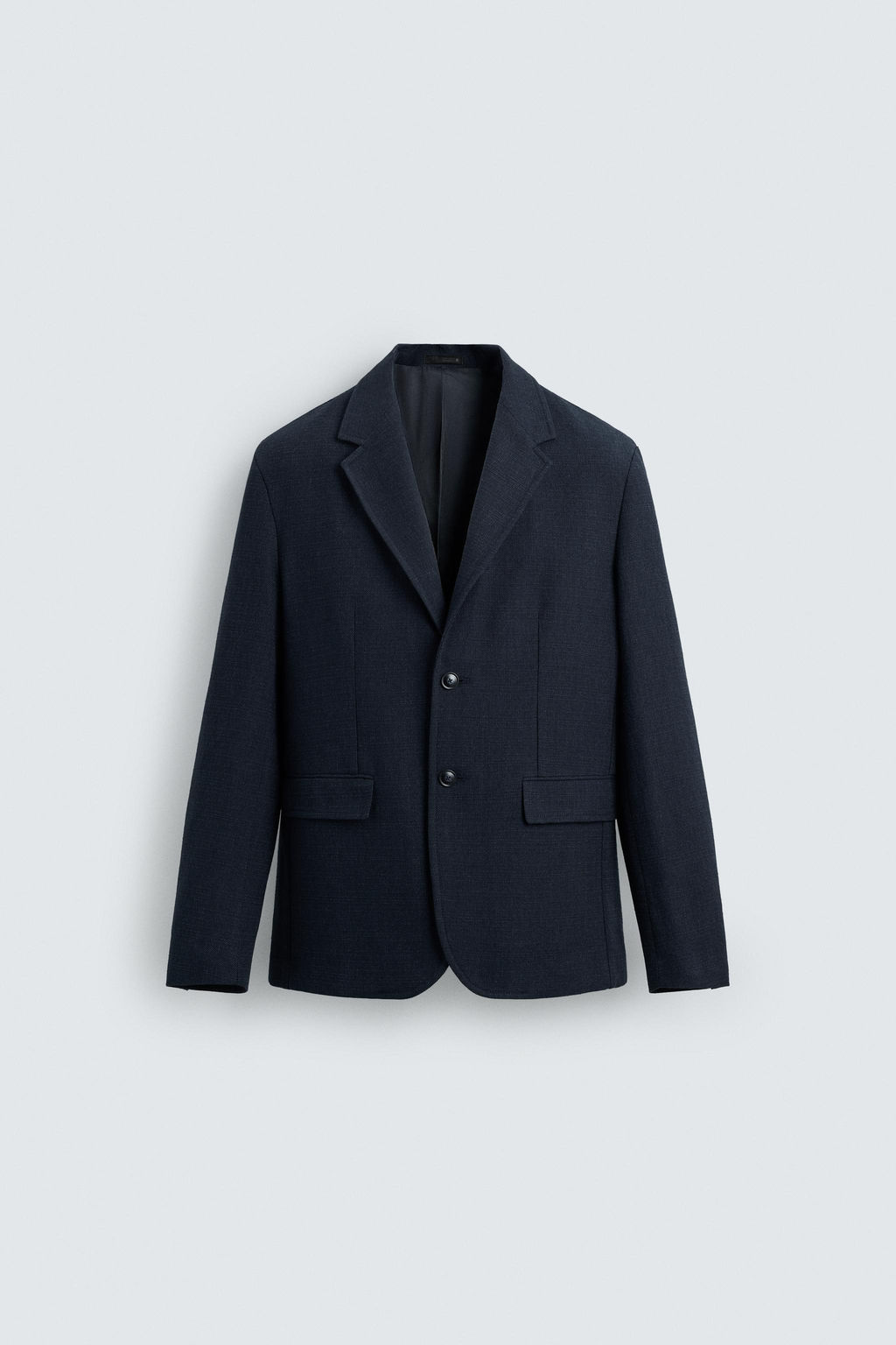 TEXTURED REGULAR FIT BLAZER - Zara фото 7