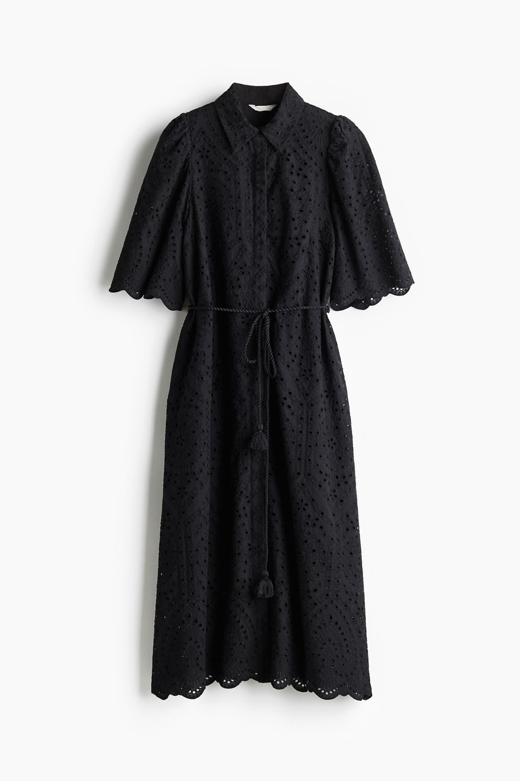 Vestido camisero con bordado ingl?s - H&m фото 5