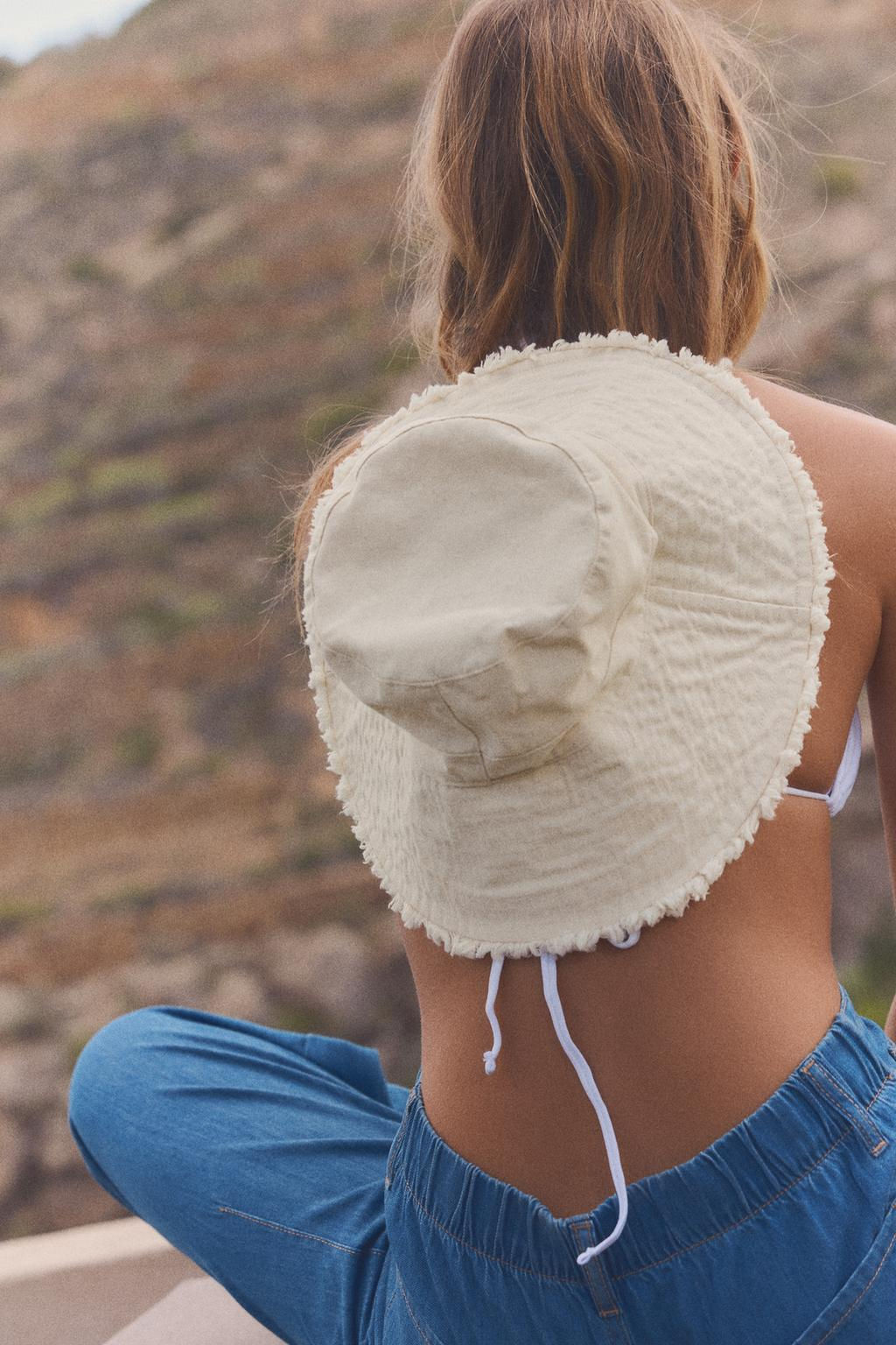 FRAYED BUCKET HAT - Zara фото 3