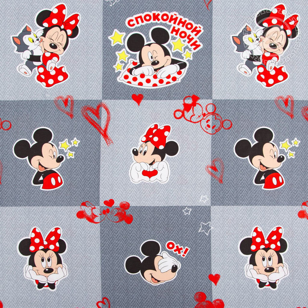 Сладкая парочка 1,5 сп./Пододеяльник: 1 шт. - 215*145; Простыня: 1 шт. - 215*150; Наволочка: 2 шт. - 70*70; Поплин детский - Артпостель фото 4