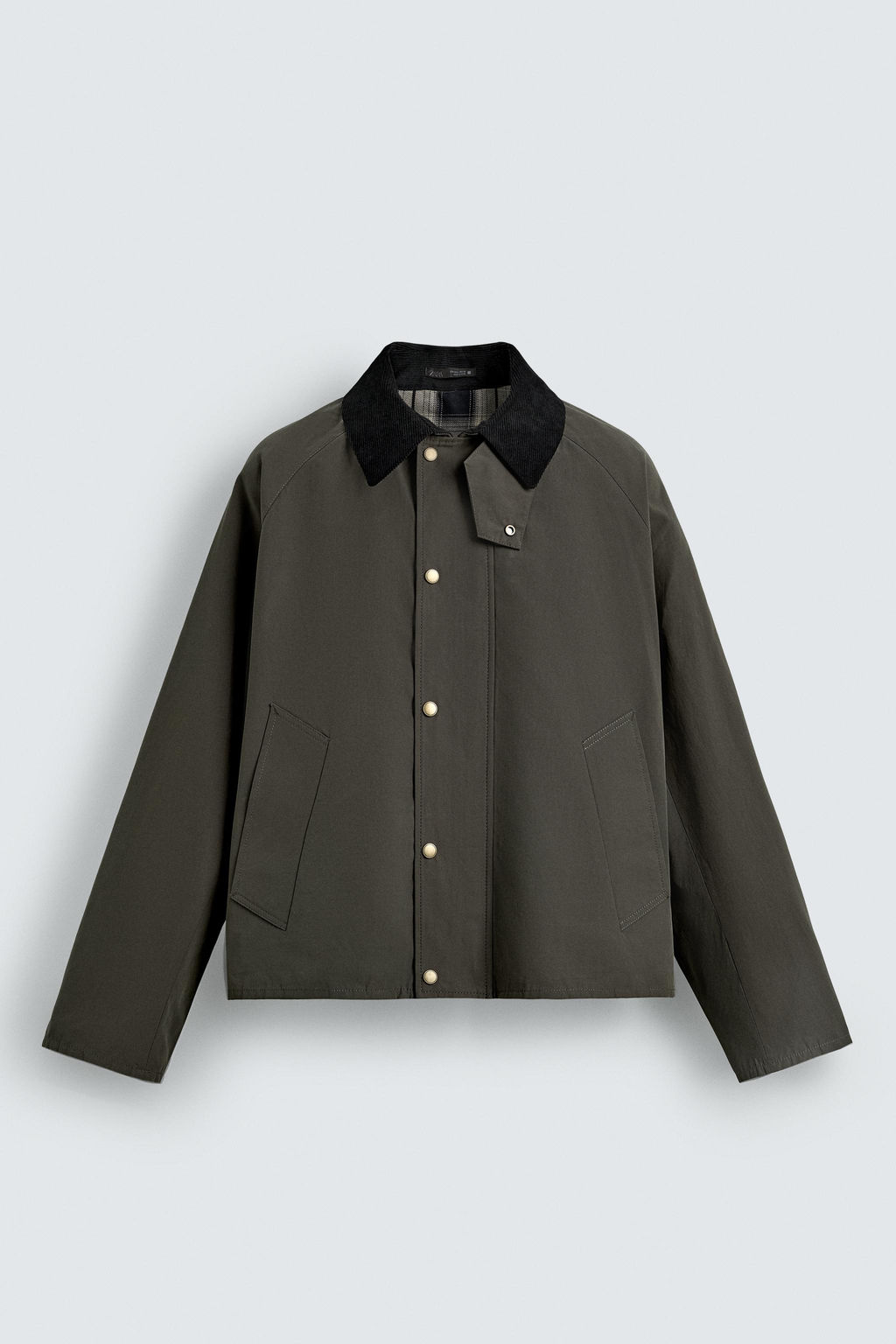 CONTRAST COLLAR TECHNICAL JACKET - Zara фото 7