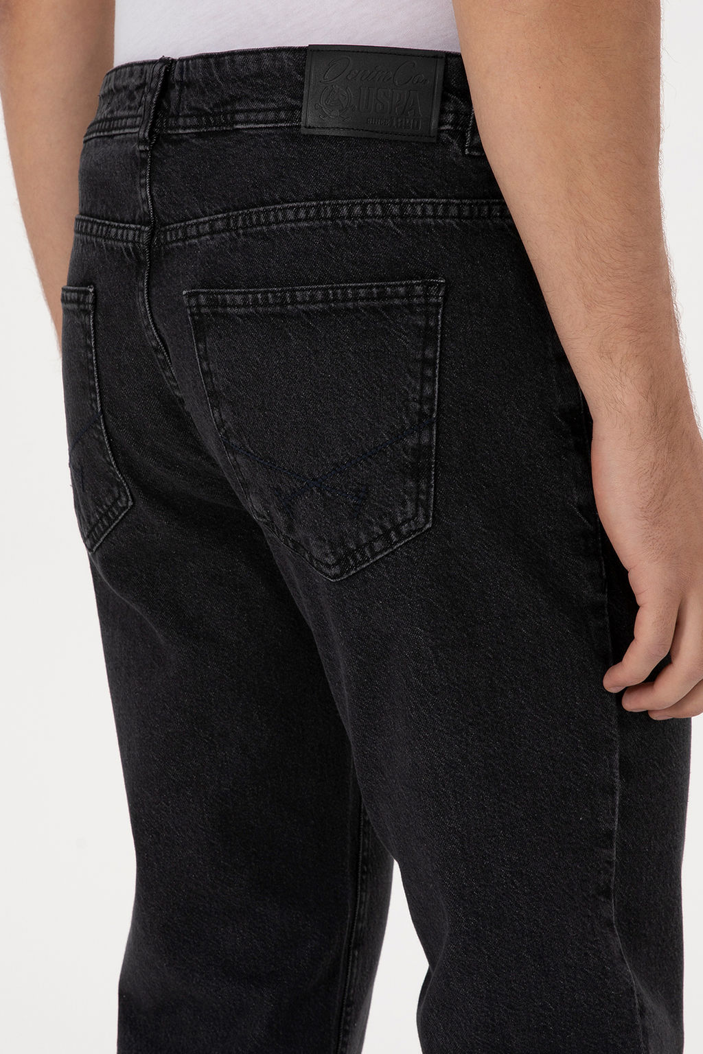 Erkek Siyah Relax Fit Jean Pantolon - U.s. polo assn фото 12