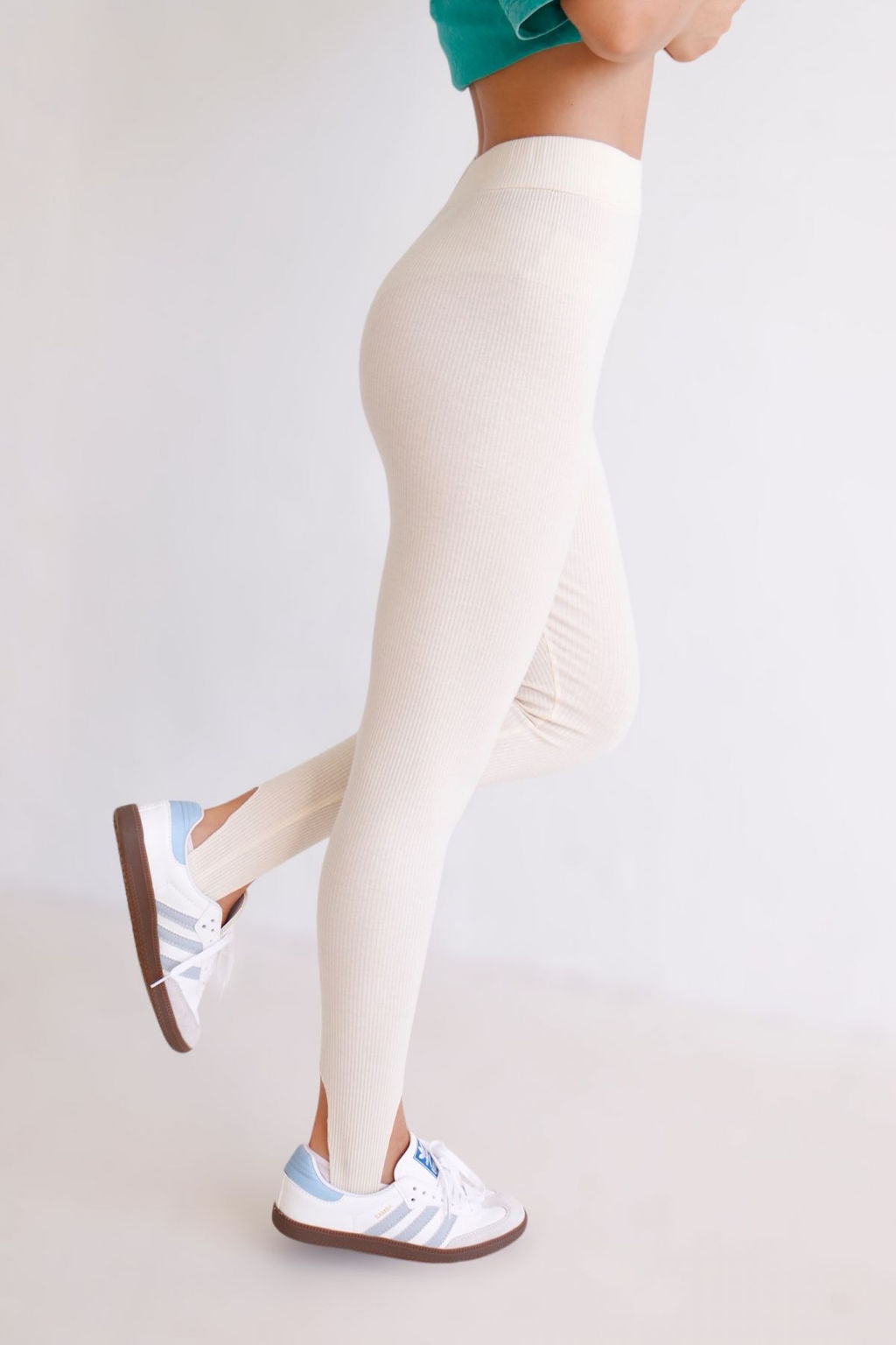 Martichelli Леггинсы со штрипками молочные