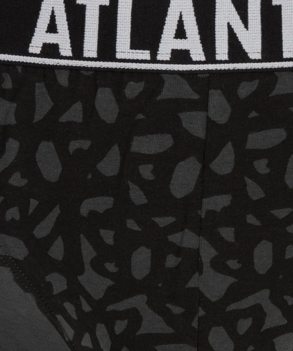 ATLANTIC 3MP-151 Трусы спорт Plams - набор 3 шт. темный хаки + темный хаки + графитовый  фото 6