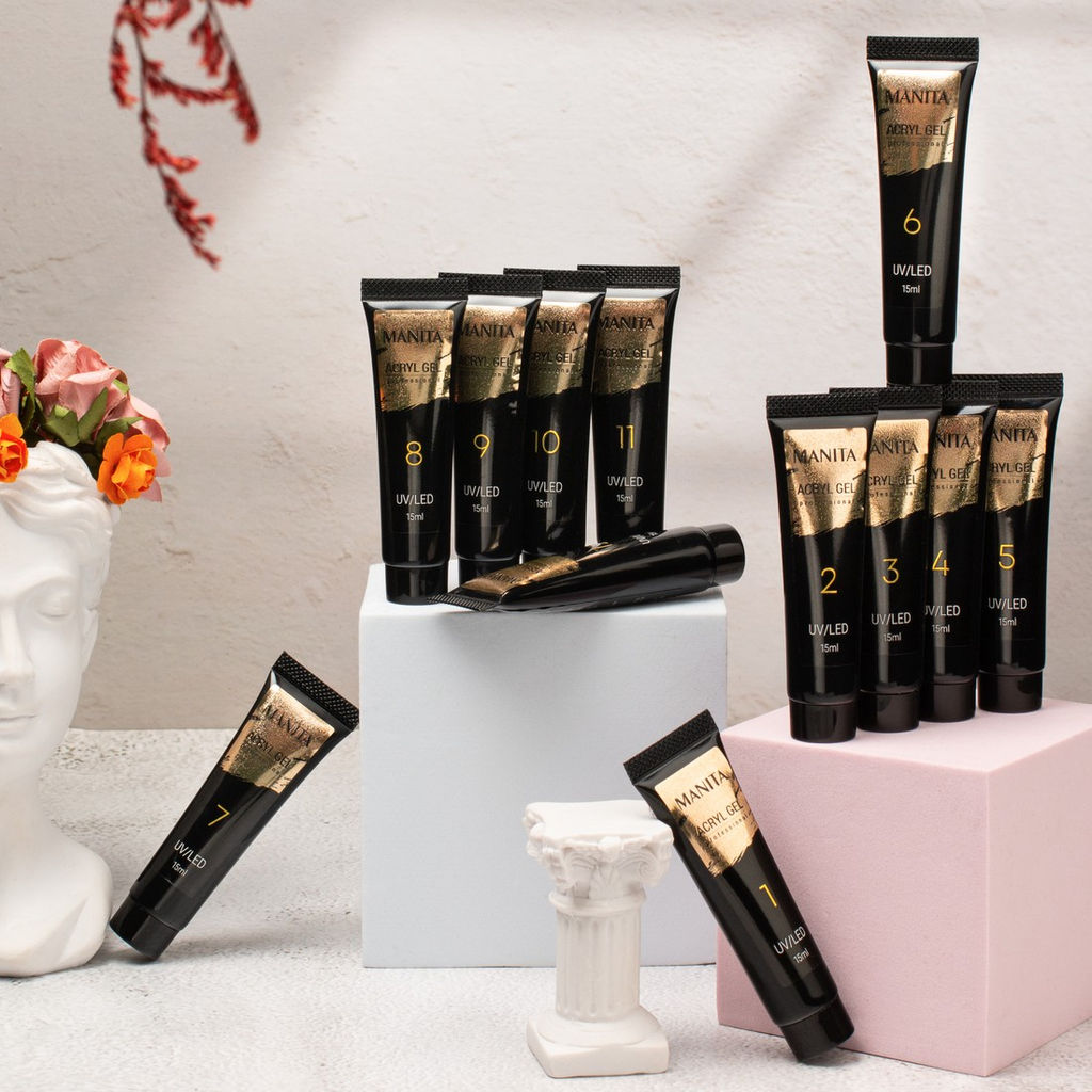 Manita Professional Акриловый гель для моделирования ногтей №01, прозрачный, 30 мл MP110102  фото 4