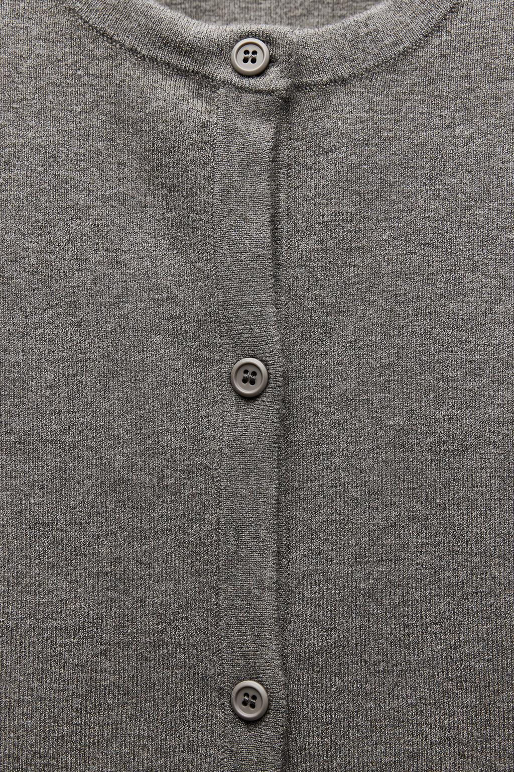 PLAIN KNIT CARDIGAN - Zara фото 9