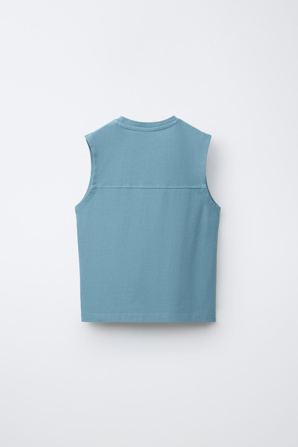 CAMISETA LISA MANGA SISA / Azul lavado - Zara фото 2