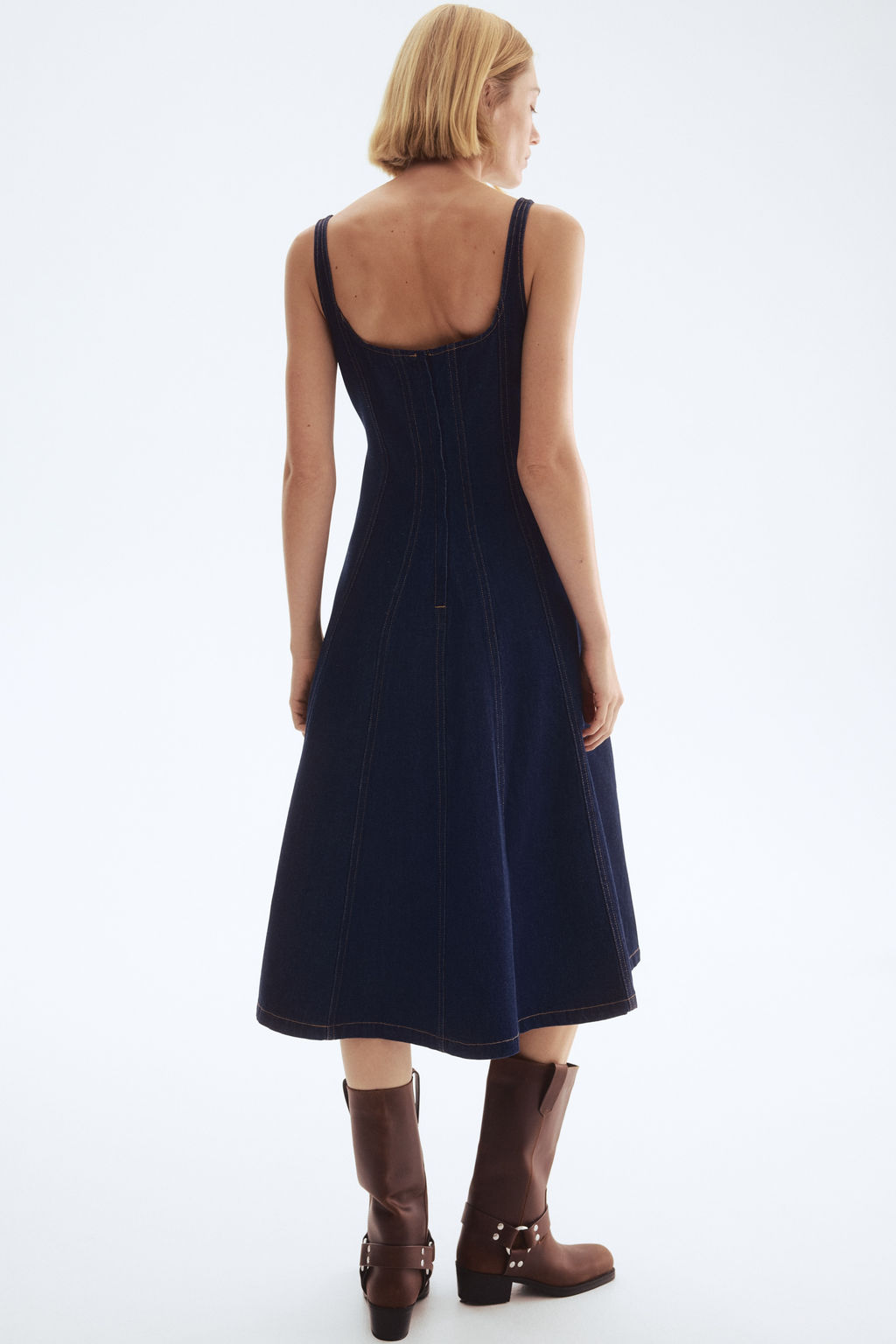 Vestido denim midi - H&m фото 7