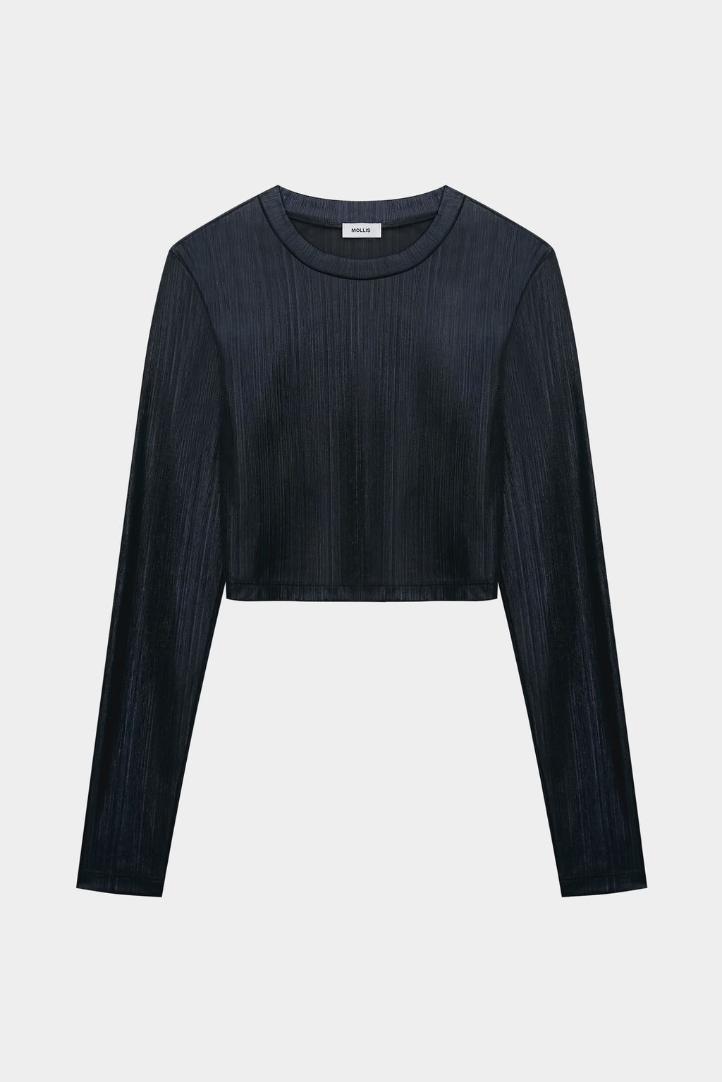 Лонгслив укороченный с блестящим покрытием - Mollis фото 5