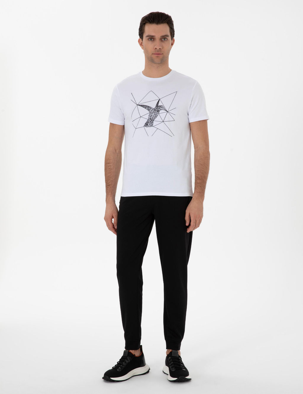 Siyah Regular Fit Pa_as_ Lastikli E_ofman Alt_