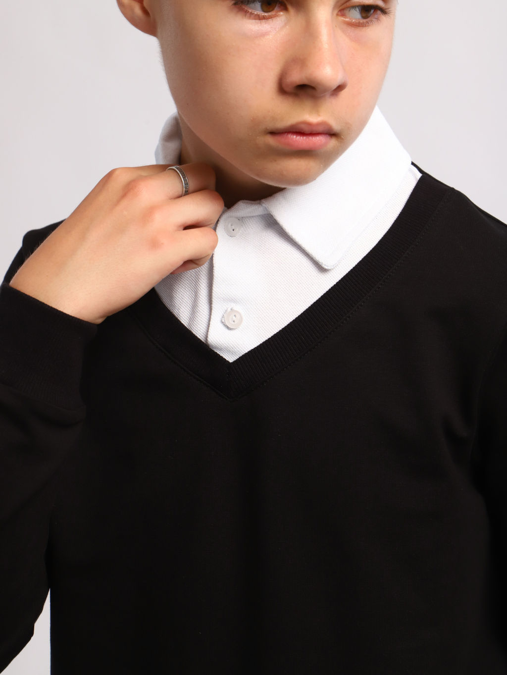 Джемпер-обманка "Альберт-1" черный