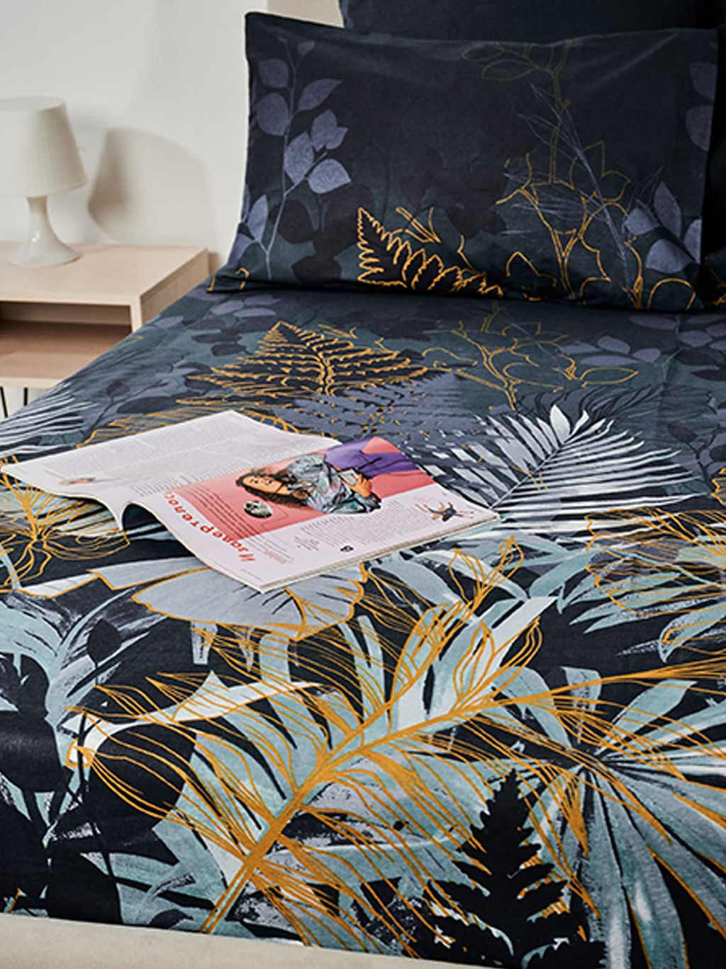 Пододеяльник бязь без молнии - Ночные тропики 180х215