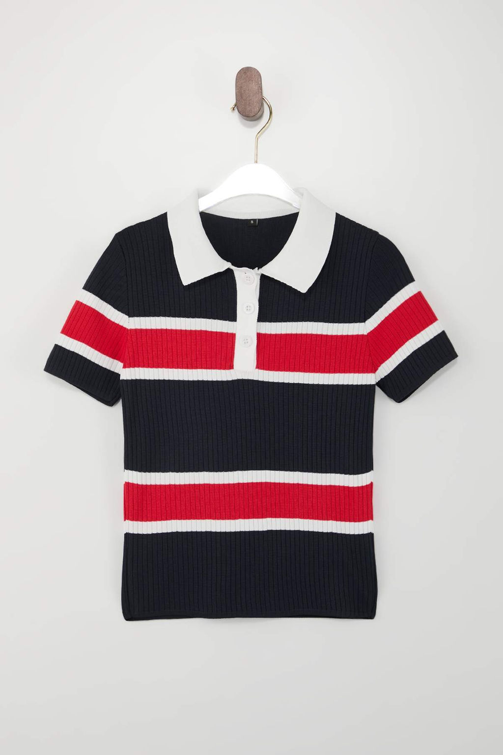 Ekru Polo Yaka Basic Triko Ince Bluz TWOSS26BZ00422