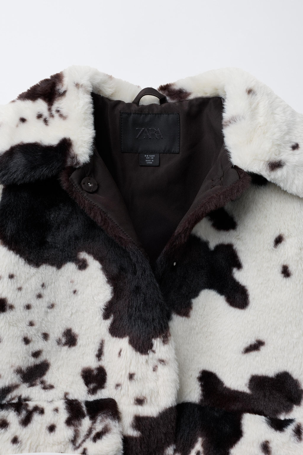 FAUX FUR COW PRINT JACKET - Zara фото 5