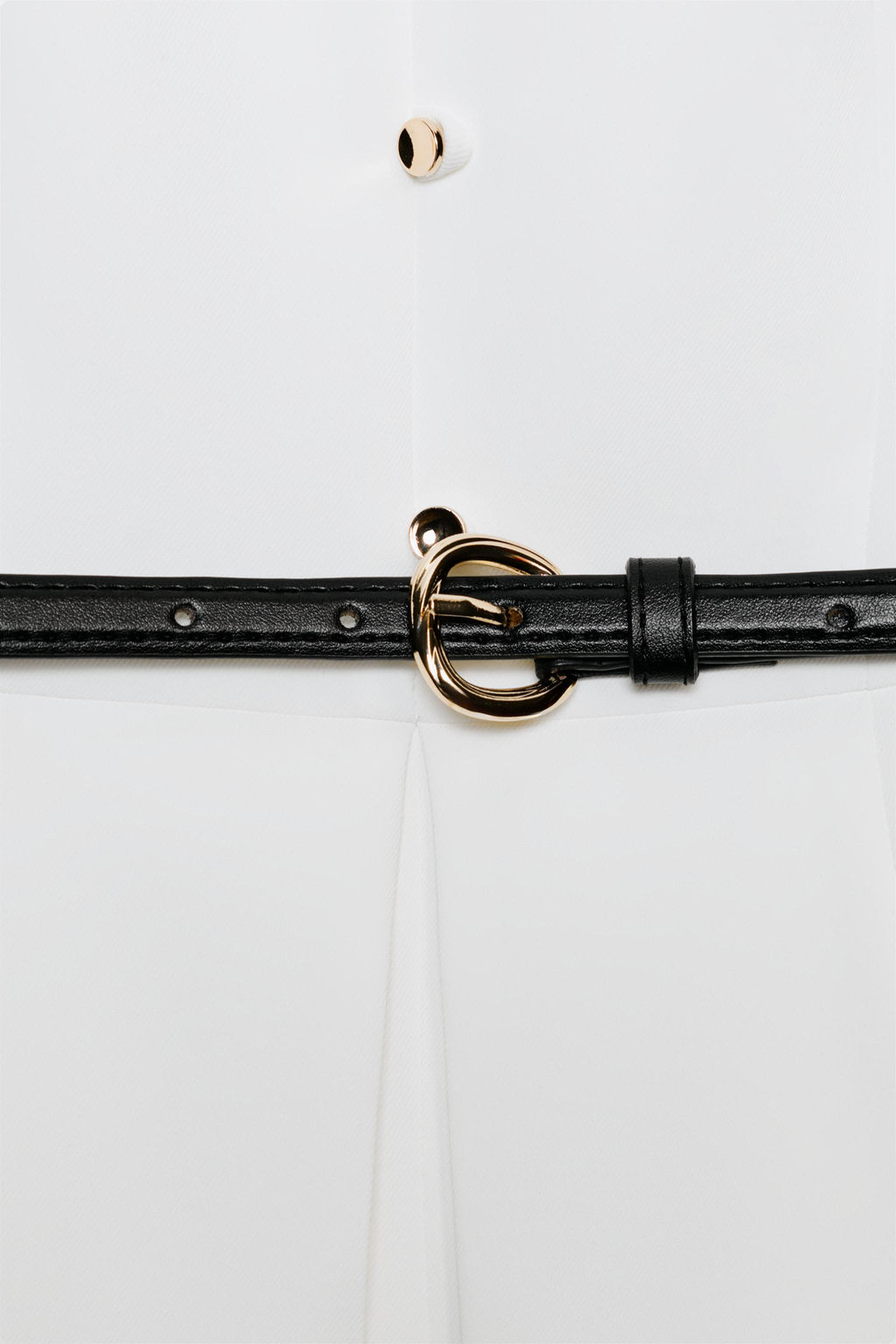 VESTIDO MIDI CINTUR?N / Blanco roto - Zara фото 9