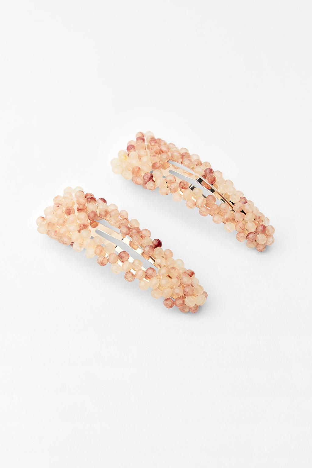 2-PACK OF BEADED HAIR CLIPS - Zara фото 3