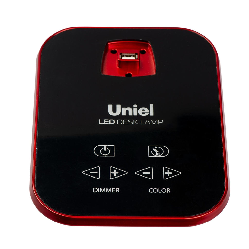 TLD-515 Red/9W/Светильник настольный/LED/900Lm/6 режимов в диапазоне 2700-6400K/С диммером/Цвет-красный